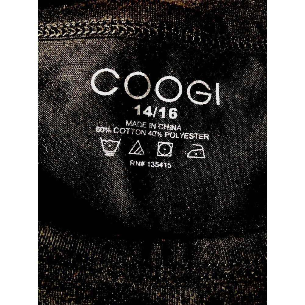 Coogi Girls Black Rhinestone Logo T-Shirt Size 14/16 Cotton/Polyester Blend - Picture 5 of 15